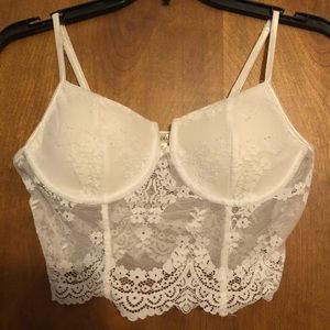 White bralette!